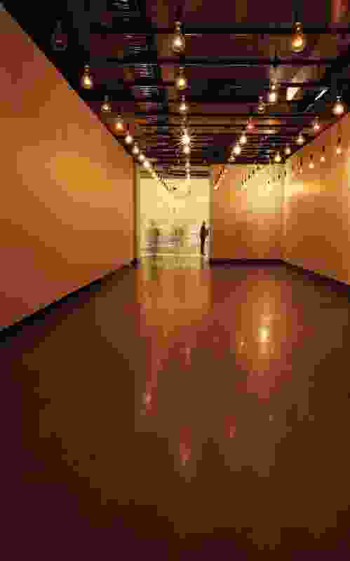 Rafael Lozano-Hemmer (Mexico City, Mexico), Pulse Room, 2006. Installation of 108 light bulbs, electronic sensors, edn 2/3.