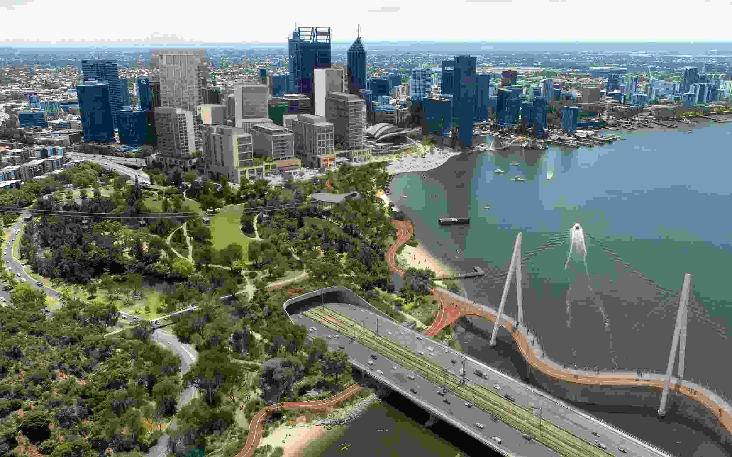 Queens Riverside Redevelopment Perth New 10-year plan for Perth city unveiled | Landscape Australia