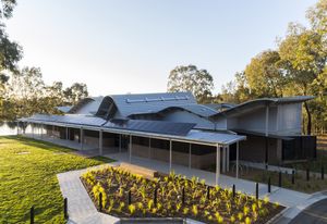 Woodcroft Neighbourhood Centre by Carter Williamson Architects.