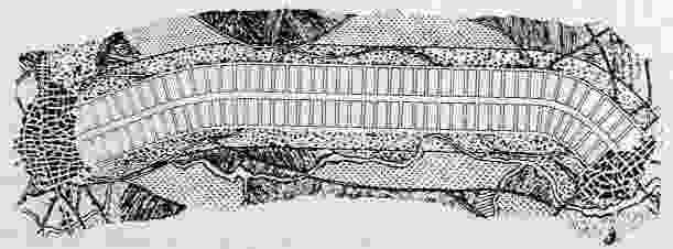 Sketch of Arturo Soria y Mata's ciudad lineal.