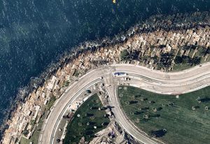 Barangaroo Point, Sydney, November 2014. Aerial image taken from Nearmap.