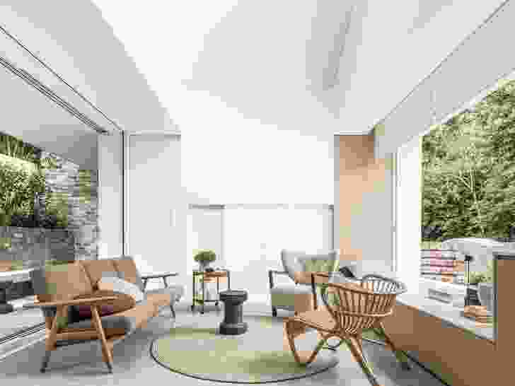 Compact living spaces feel expansive thanks to the private courtyard, shared garden and pop-up roofline.