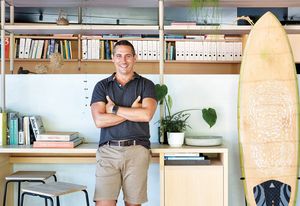 Dan Sparks at the Sparks Architects studio in Peregian Beach on Queensland’s Sunshine Coast.
