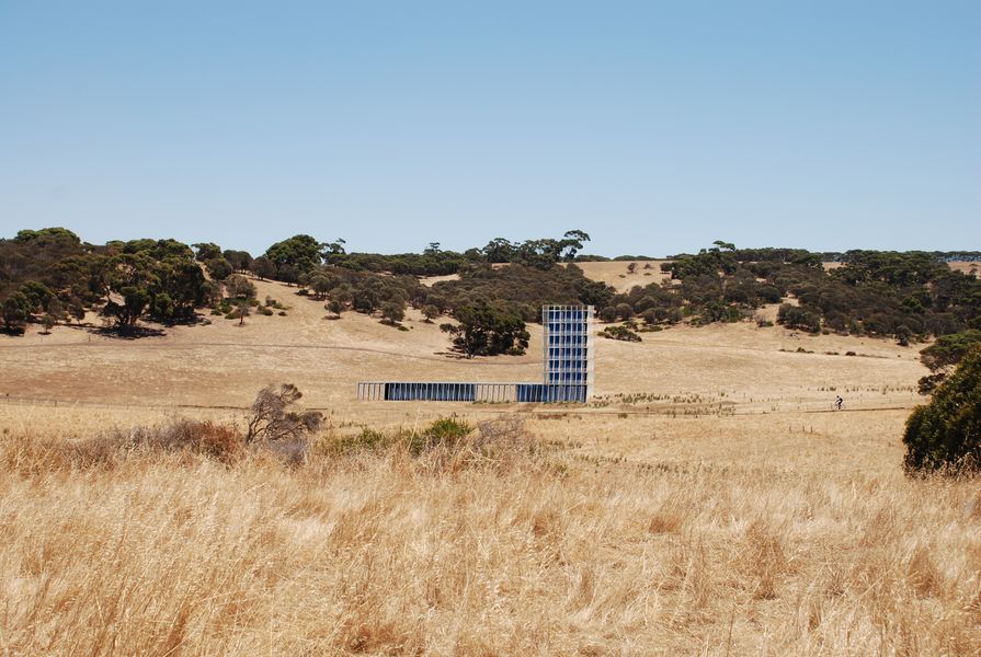 Proposed Kangaroo Island resort by Parti. Pictured: an early visualization of a lodge with a cookery school in summer.