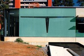 Health Sciences Building, Bundoora Campus, by John Wardle Architects in association with DesignInc. Image: Trevor Mein.