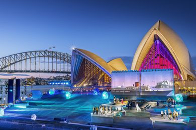 The set of Sydney Opera House — The Opera (The Eighth Wonder).