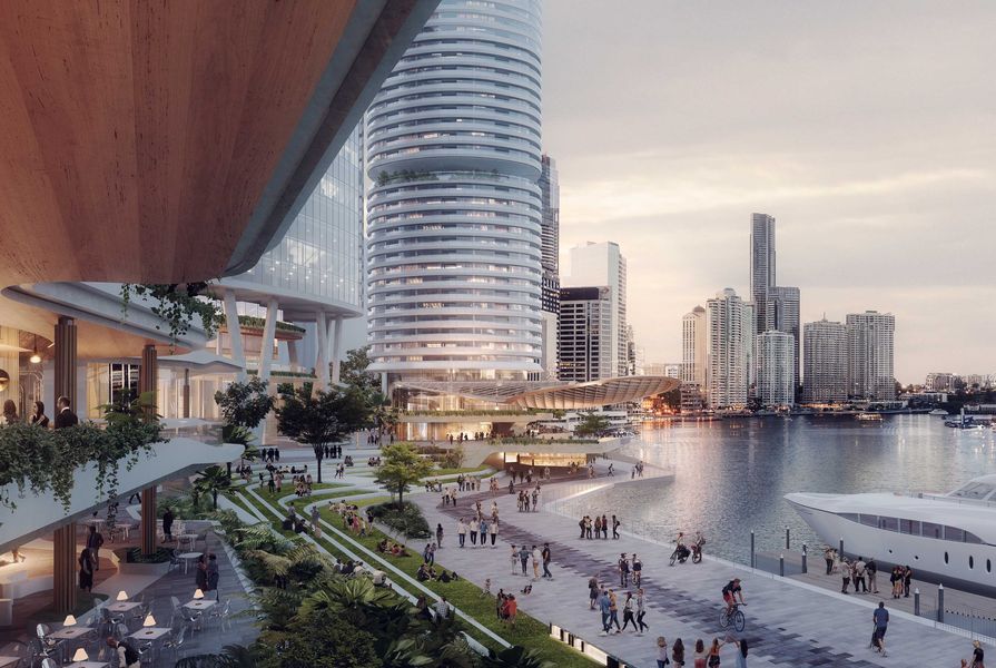Dexus plan to transform Eagle Street Pier, building two new towers and creating 1.5 hectares of public riverfront open space.