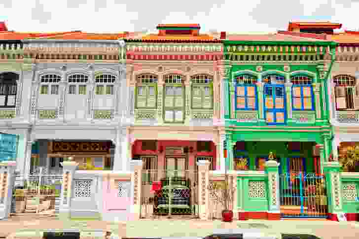 The colourful shophouses of the Joo Chiat district.