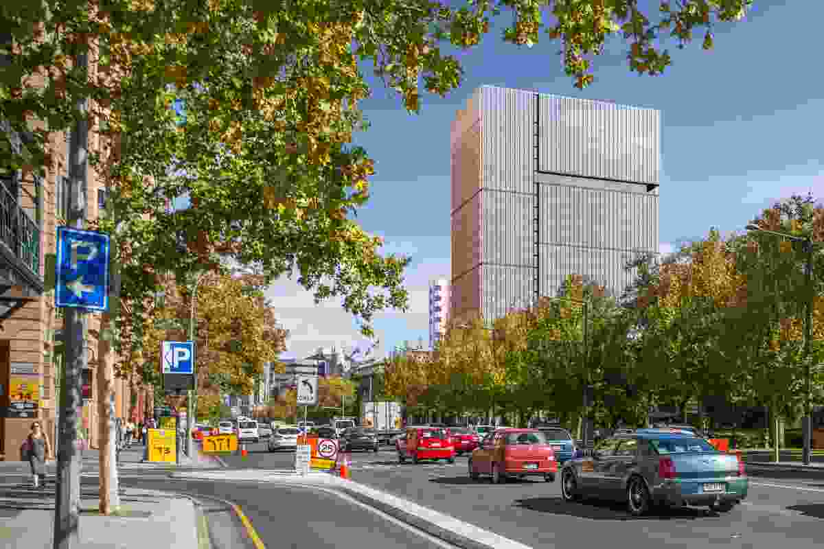 A proposed office tower in Adelaide designed by Bates Smart.