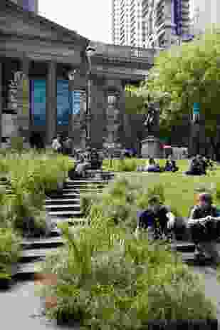 Grasslands installation at the State Library of Victoria.