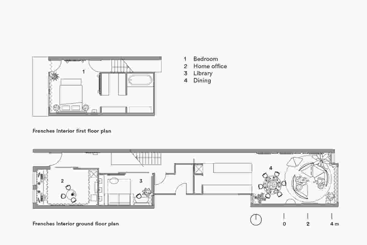 Plans of Frenches Interior by Sibling Architecture.