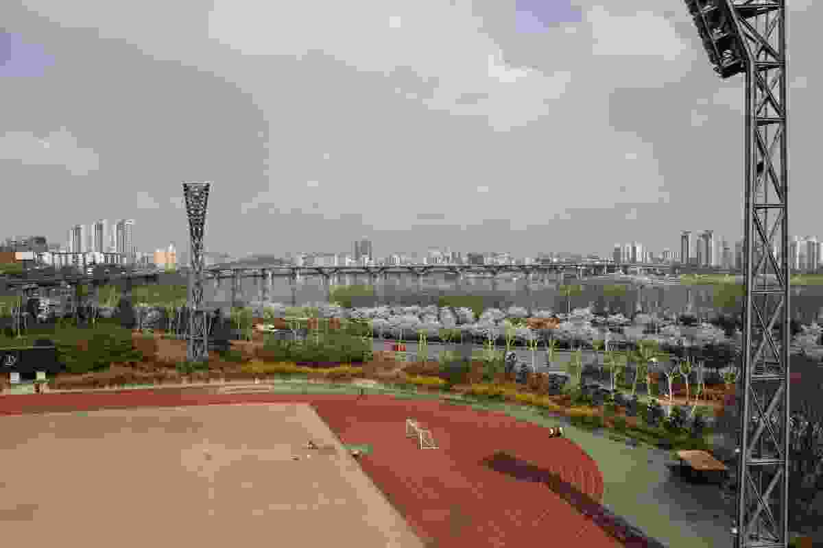 The supplementary stadium at Jamsil Sports Complex.