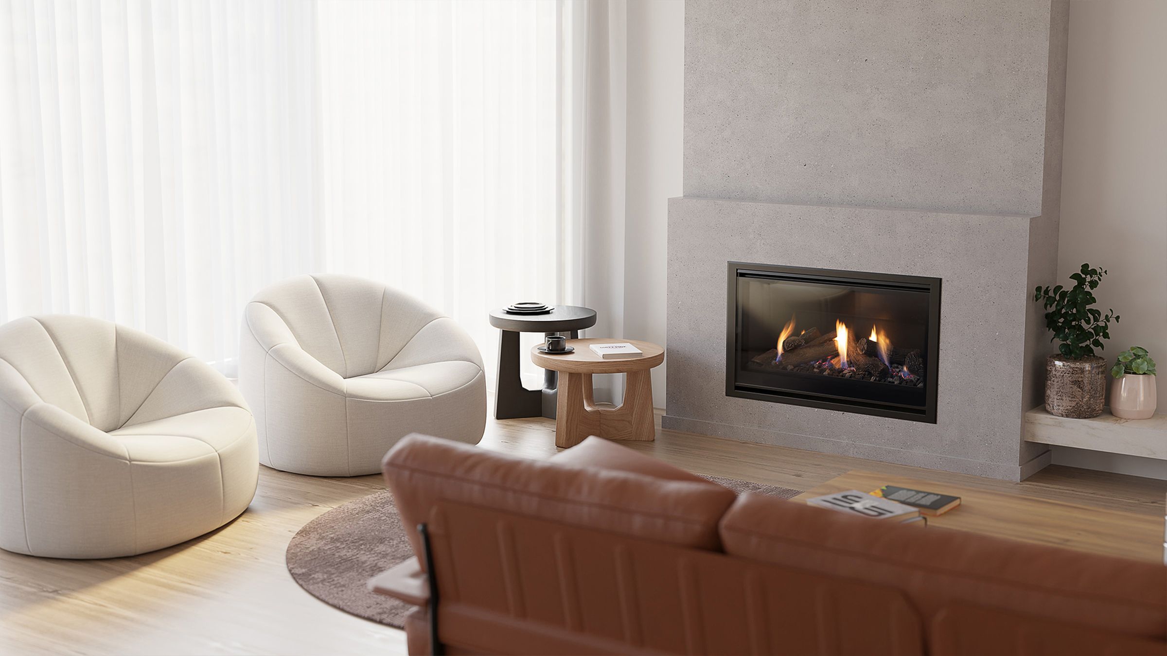 DF series gas fireplaces by Escea | ArchitectureAu