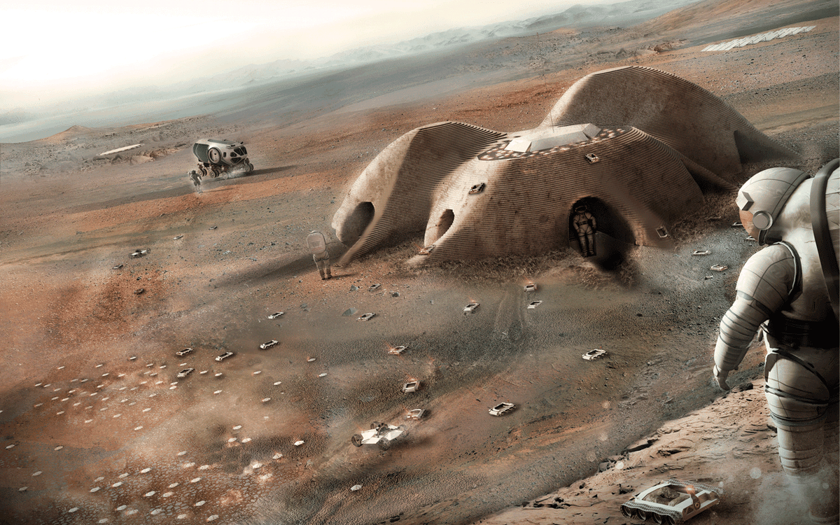Foster and Partners' design for a Martian settlement.