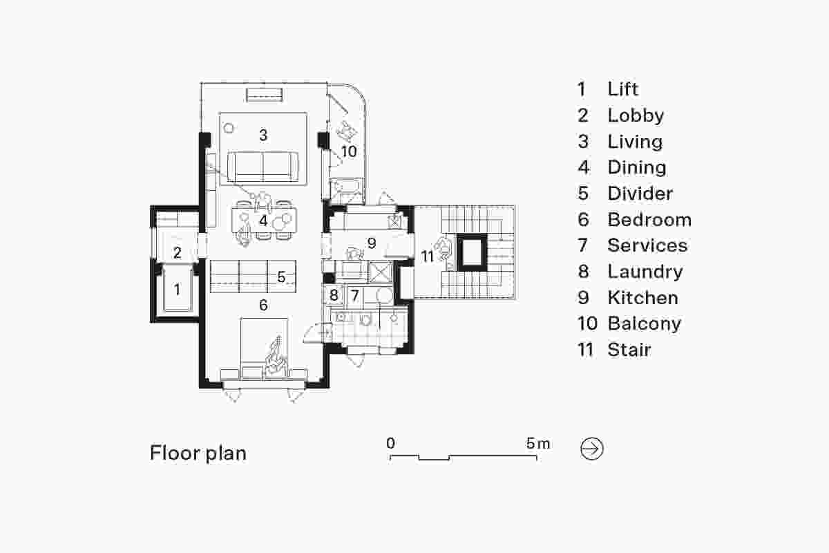 Plan of Caringal Flat by Ellul Architecture.