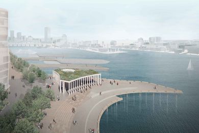 The Pier Pavilion winning design by Jessica Spresser in conjunction with Peter Besley and Arup.