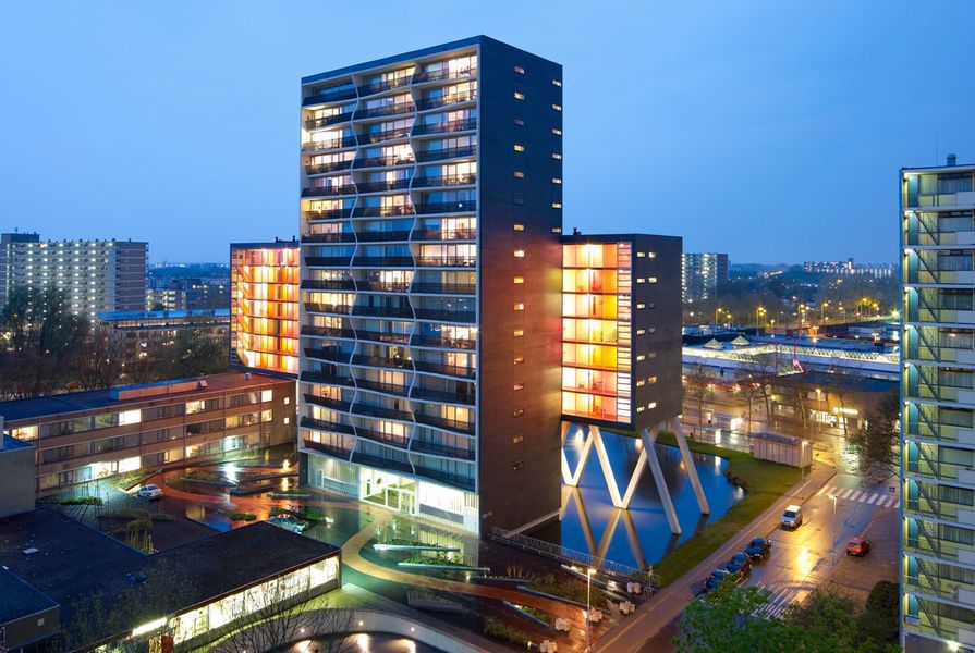 The Plussenburgh retirement housing project, Rotterdam, by Arons en Gelauff.