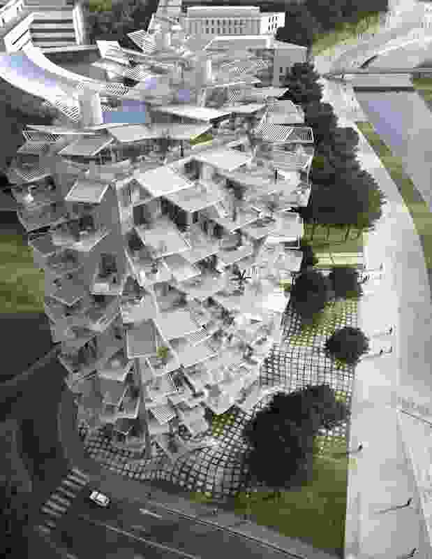 White Tree (L’Arbre Blanc) by Sou Fujimoto Architects, Nicolas Laisné Associés and Manal Rachdi Oxo Architects.