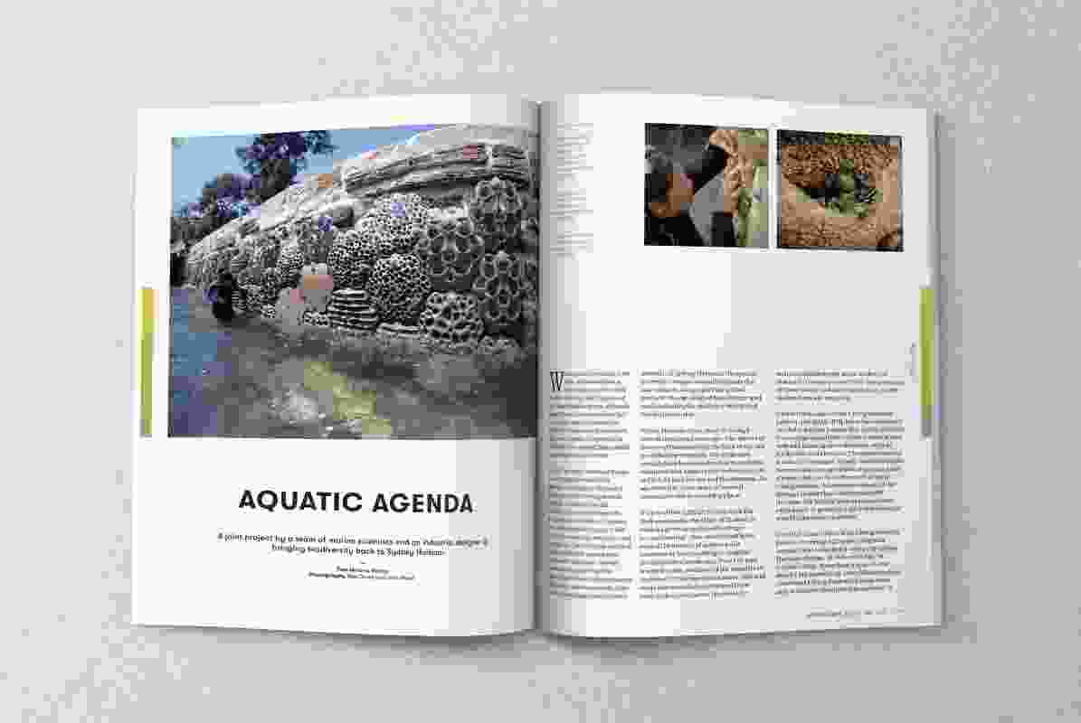 A spread from the May 2020 issue of Landscape Architecture Australia.