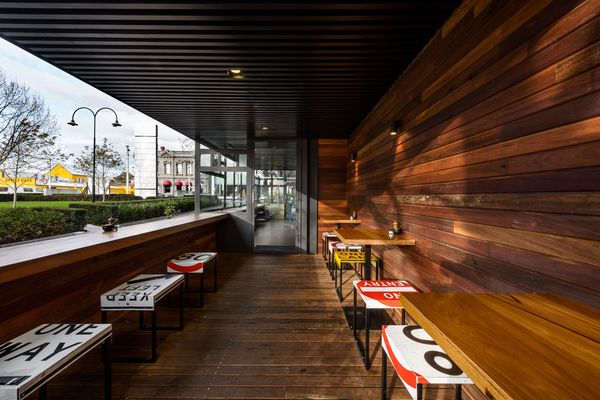 Top Paddock Cafe by Six Degrees Architects with Nathan Toleman Design & Construction.