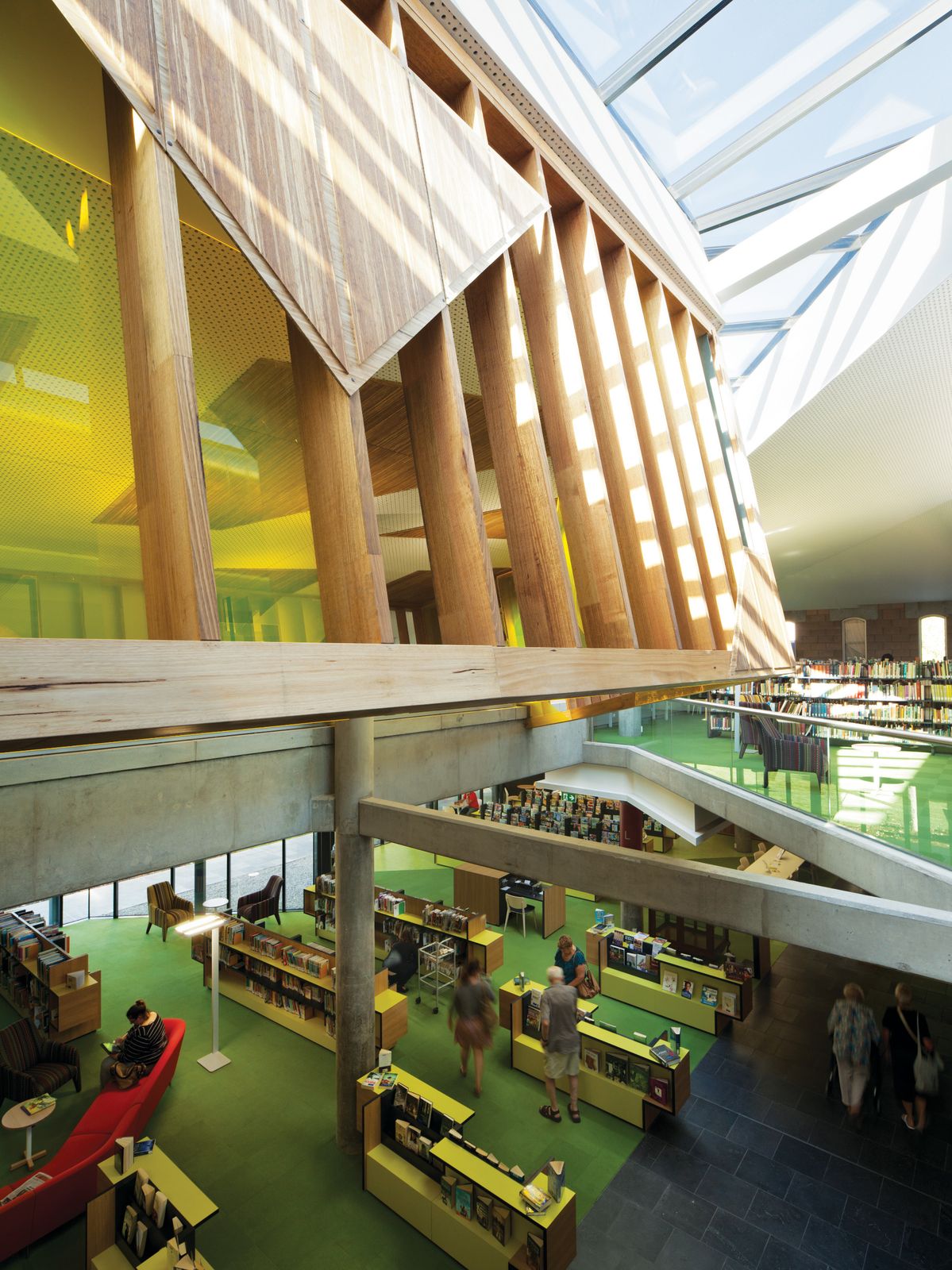 Ingatestone Library Refined bones: Bendigo Library Redevelopment | ArchitectureAu