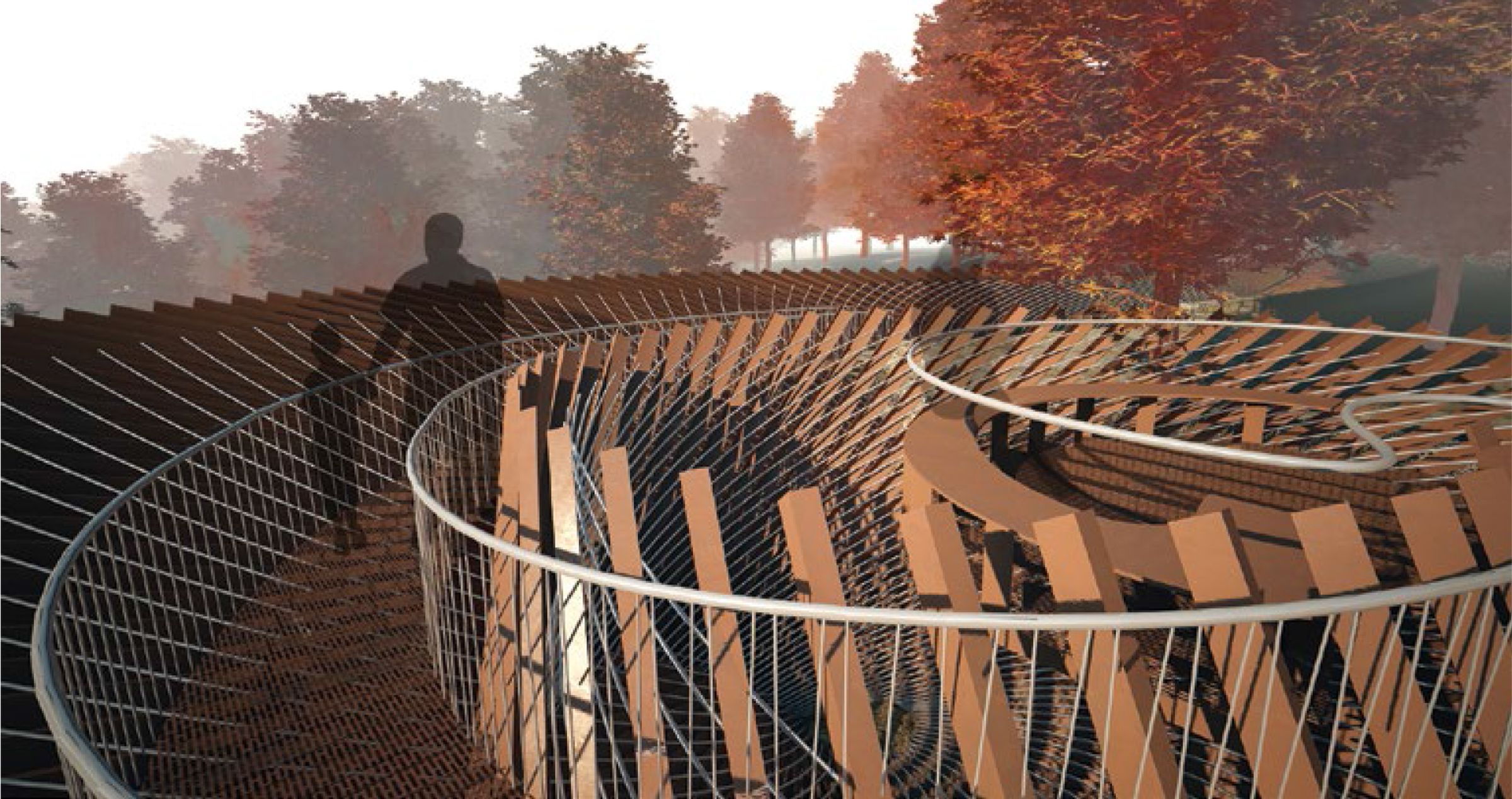 Free Fall Structures Freefall: A spiralling sculpture | ArchitectureAu