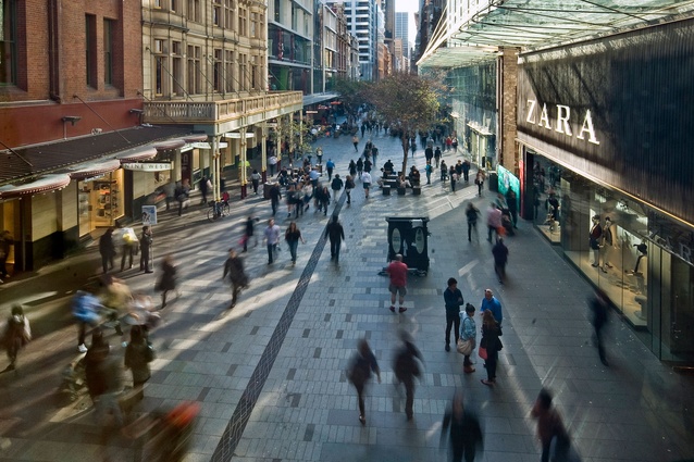 Pitt Street Mall Public Domain Upgrade by Tony Caro Architecture.