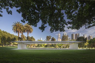 The 2019 MPavilion by Glenn Murcutt.