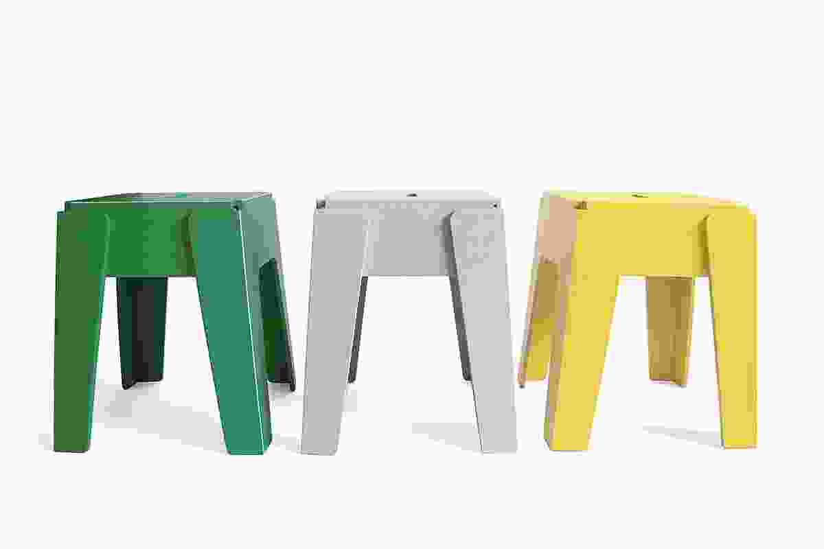 The Butter Stool is created from one hundred percent recycled content.