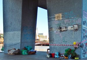 Memorial to 'Mouse' at Melbourne's Enterprize Park.