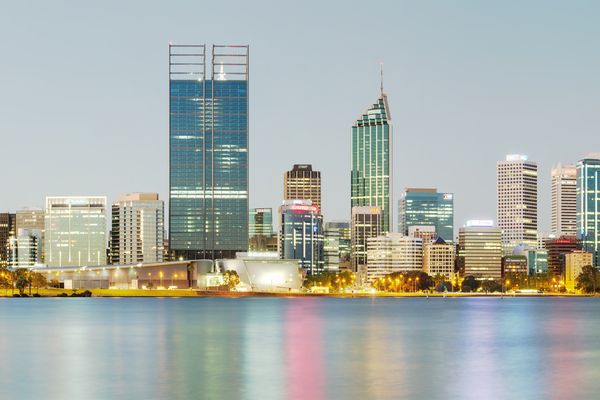 Perth CBD from Mill Point, Perth, Western Australia by JJ Harrison, licensed under CC BY-SA 3.0
