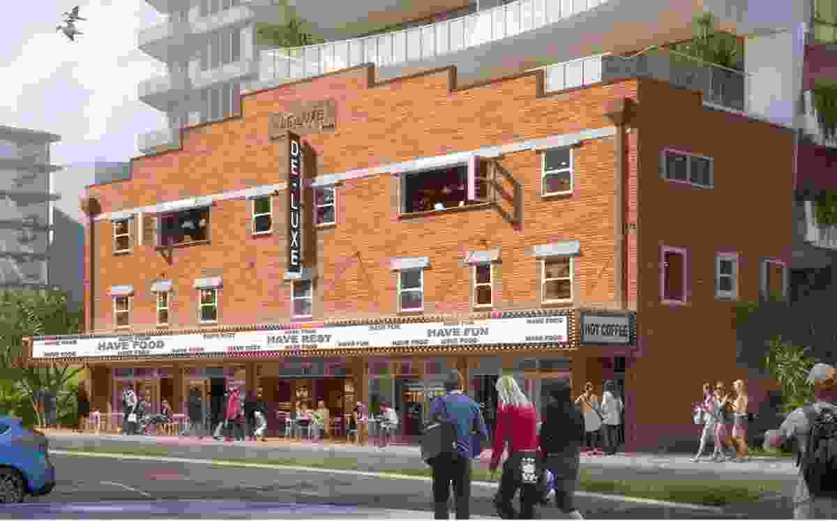 The Old Burleigh Theatre Arcade development at 64 Goodwin Terrace by Conrad Gargett.