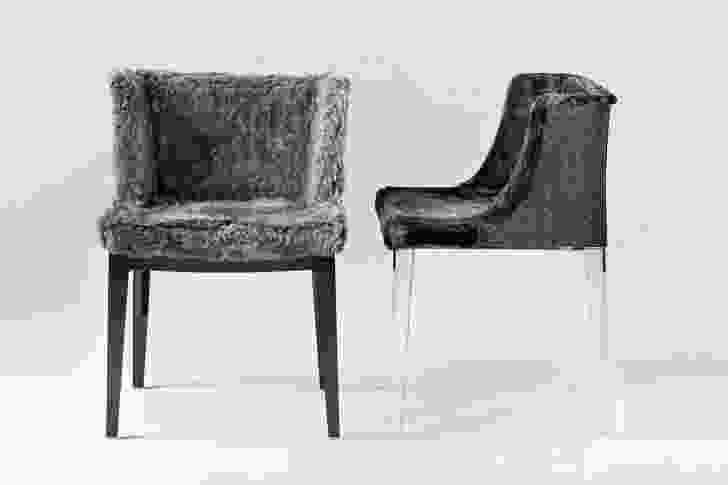 Mademoiselle armchair reimagined by Lenny Kravitz, originally designed by Philippe Starck.