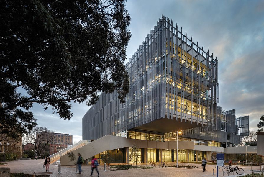 Melbourne School of Design, The University of Melbourne by John Wardle Architects and NADAAA in collaboration, winner of the Daryl Jackson Award for Educational Architecture. 