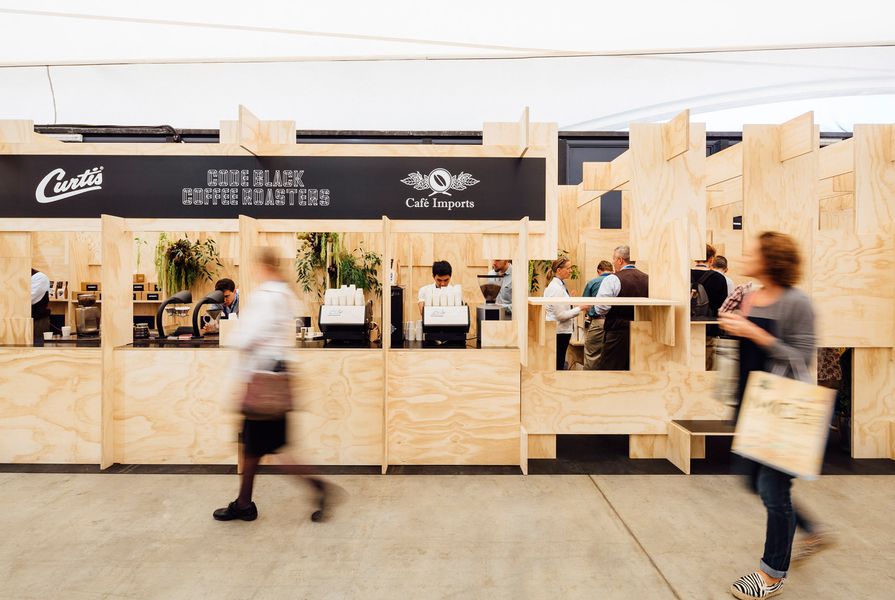 Code Black, Melbourne International Coffee Expo by ZWEI Interiors Architecture, shortlisted for Best Temporary Design. 
