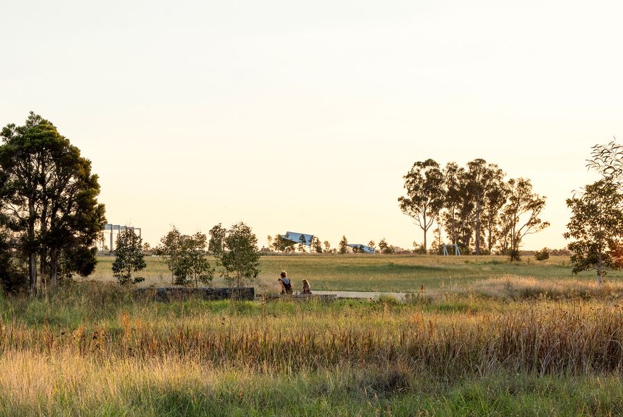 The design of Bungarribee Park celebrates abstracted notions of bush and overtly constructed ecologies.