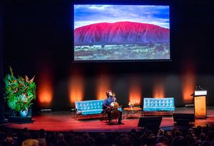 The 2018 International Festival of Landscape Architecture opened with a performance by musicians Simone Slattery and Anthony Albrecht.