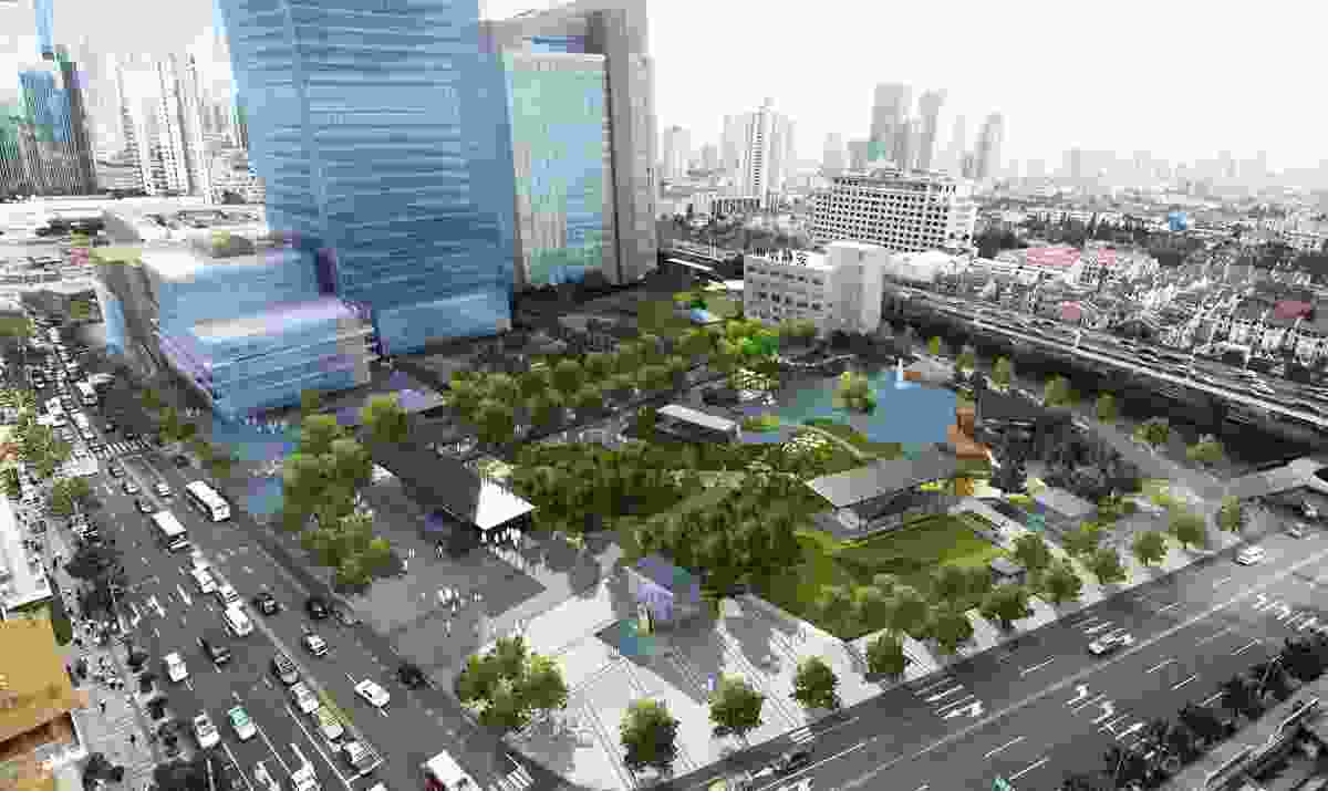 Proposal by Hassell for Jing An Park in Shanghai.