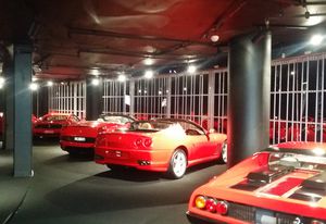 The Australian Trellis Door Company's FC1 wide panel folding door was installed at the Ferrari Showroom at the Star Casino in Sydney.