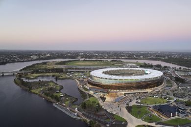 Optus Stadium Park by Hassell.