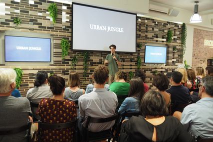 Nic Monisse performs Urban Jungle, a quirky comedy show around landscape architecture and urban design at the 2019 Perth Fringe World festival.