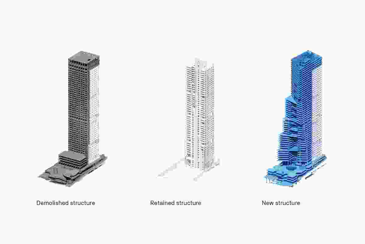 Diagram of Quay Quarter Tower by 3XN and BVN.
