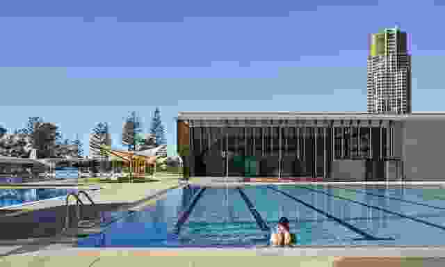 Gold Coast Aquatic Centre by Cox Rayner Architects.