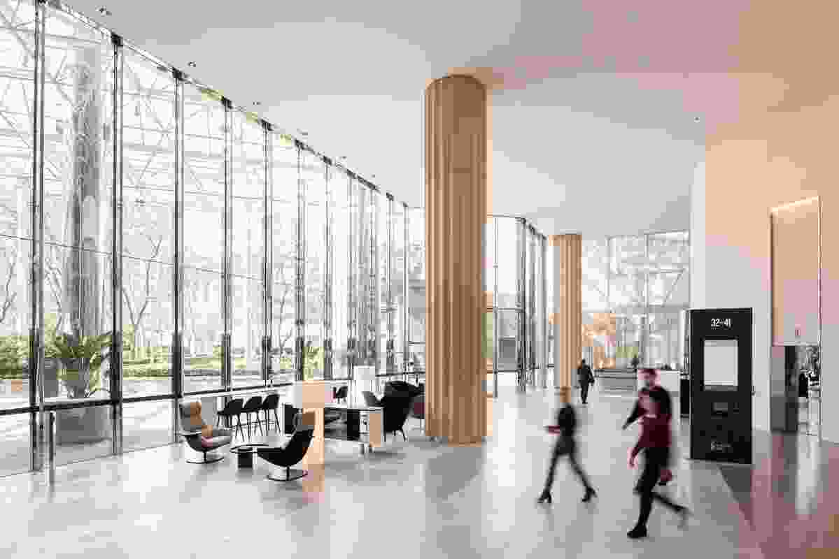 Central Park Lobby Refurb by Woods Bagot.