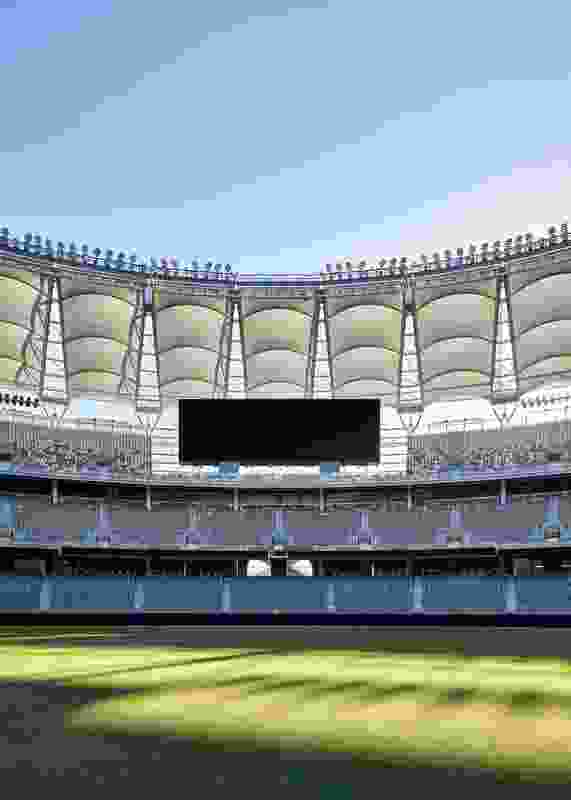 Optus Stadium by Hassell Cox HKS.