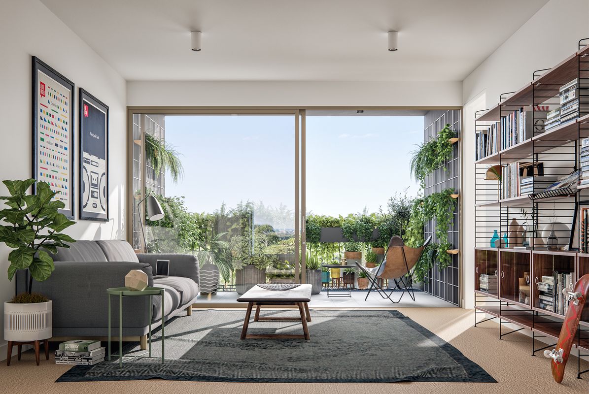 View of SunHaven Apartments Net Zero Energy Affordable Housing — Heleos