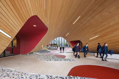The Infinity Centre, Penleigh and Essendon Grammar School (PEGS) Senior School by McBride Charles Ryan was awarded Interior Design of the Year in the American Architecture Prize.