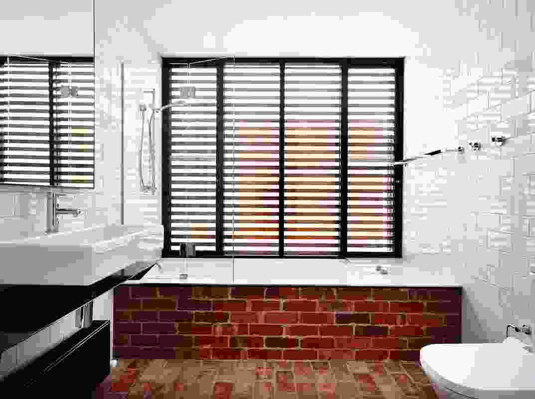 Recycled bricks in the Northcote residence.