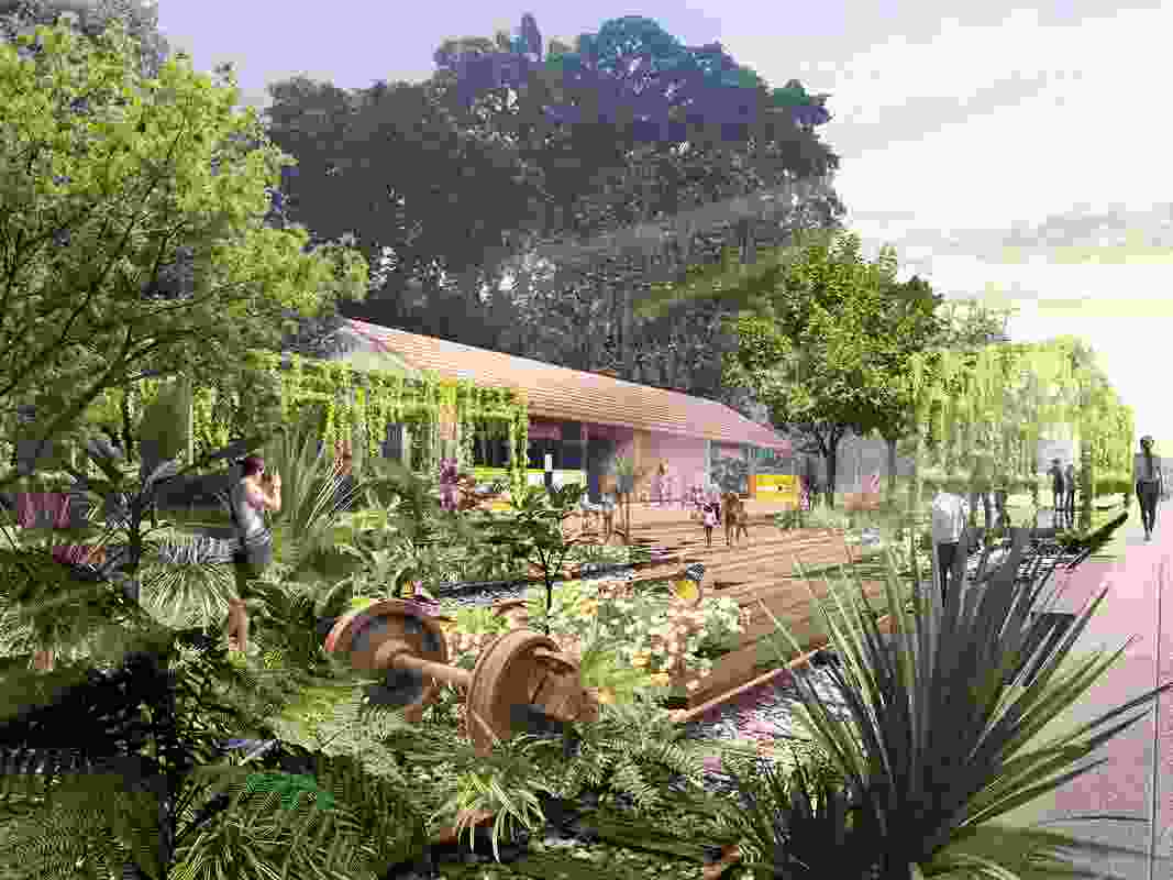 Nikken Sekkei and Tierra Design winning proposal to transform a disused railway in Singapore into a public park.