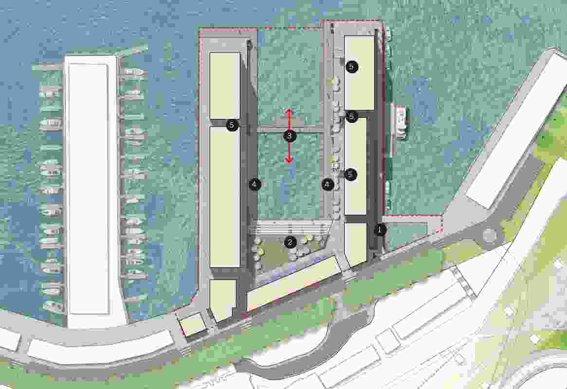 Approved concept plan for Walsh Bay Arts Precinct